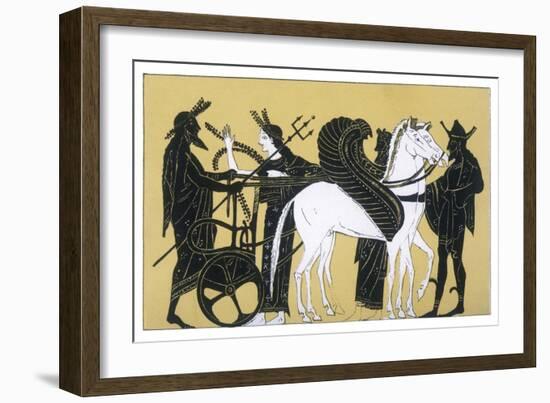 Neptune with His Chariot and Winged Horses-Decharme-Framed Art Print