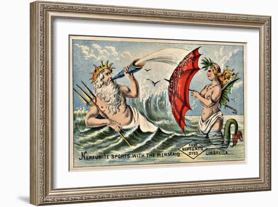 Neptunite Dye Victorian Trading Card-null-Framed Giclee Print