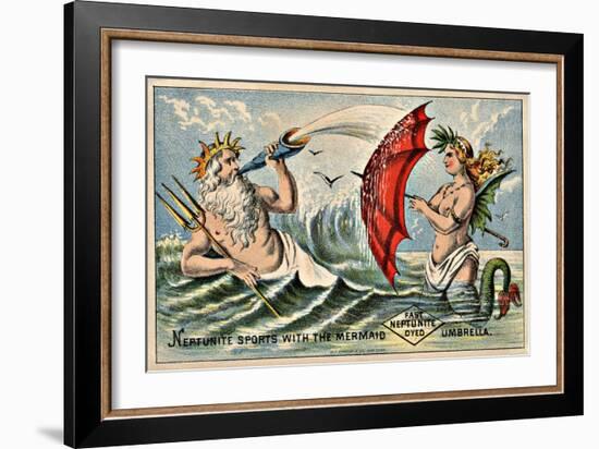 Neptunite Dye Victorian Trading Card-null-Framed Giclee Print