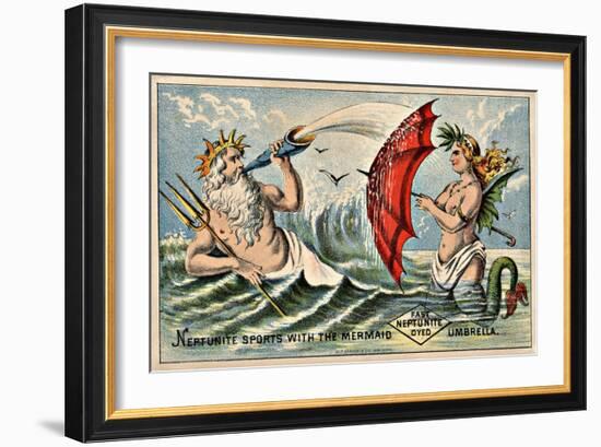 Neptunite Dye Victorian Trading Card-null-Framed Giclee Print