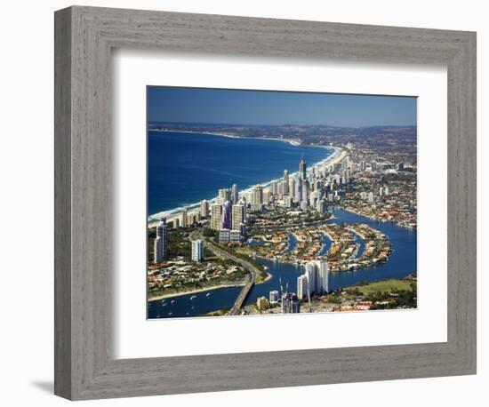 Nerang River, Surfers Paradise, Gold Coast, Queensland, Australia-David Wall-Framed Photographic Print