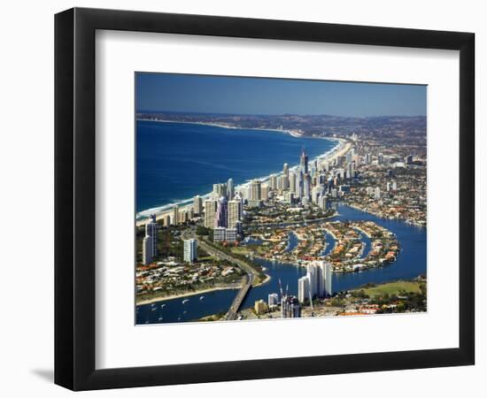 Nerang River, Surfers Paradise, Gold Coast, Queensland, Australia-David Wall-Framed Photographic Print