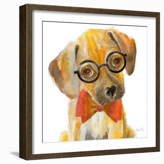 Nerd Pup Square-Lanie Loreth-Framed Art Print