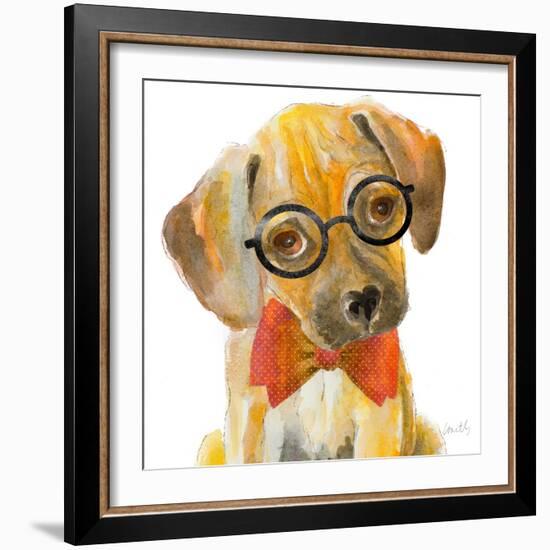 Nerd Pup Square-Lanie Loreth-Framed Art Print