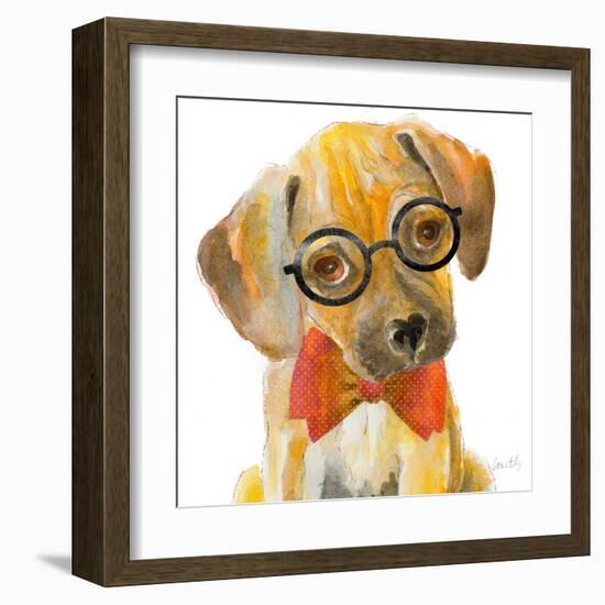 Nerd Pup Square-Lanie Loreth-Framed Art Print