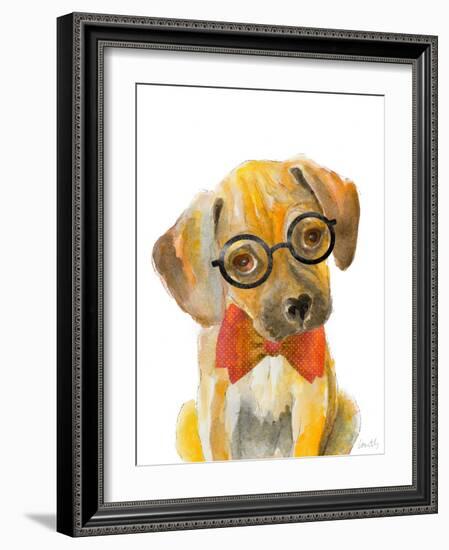 Nerd Pup-Lanie Loreth-Framed Art Print