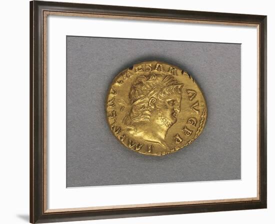 Nero Aureus Bearing Image of Emperor, Minted by Mint of Rome, Ad 64-65, Recto, Roman Coins AD-null-Framed Giclee Print