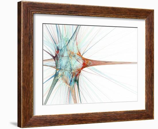 Nerve Cell, Abstract Artwork-Laguna Design-Framed Photographic Print