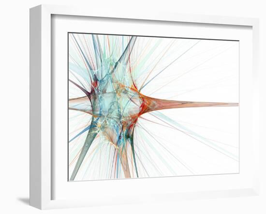 Nerve Cell, Abstract Artwork-Laguna Design-Framed Photographic Print