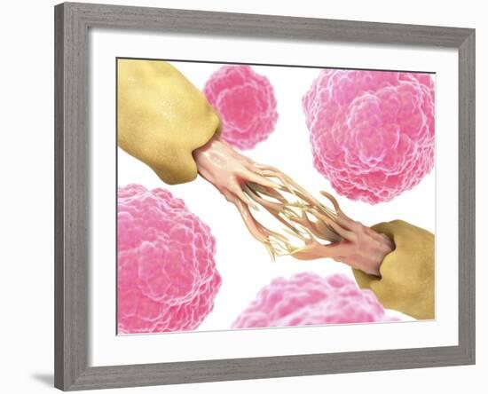 Nerve Damage And Stem Cells, Artwork-David Mack-Framed Photographic Print