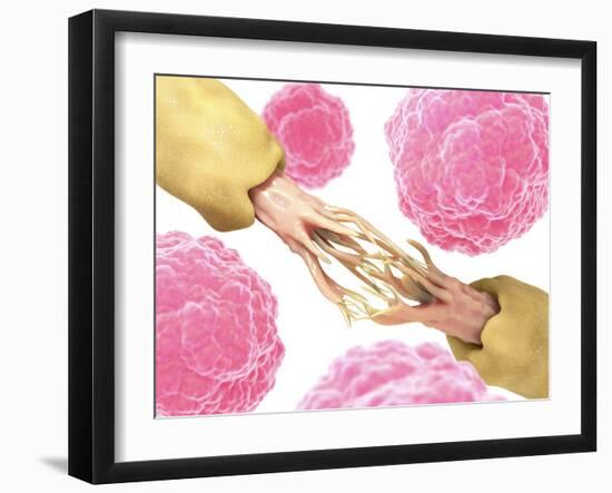 Nerve Damage And Stem Cells, Artwork-David Mack-Framed Photographic Print