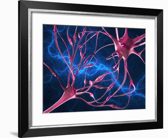 Nerve Synapses, Artwork-Laguna Design-Framed Photographic Print