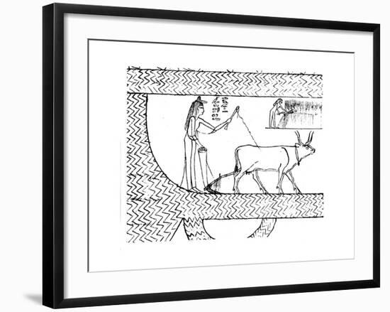 Nesitanebtashru Ploughing and Reaping, C1025 Bc-null-Framed Giclee Print