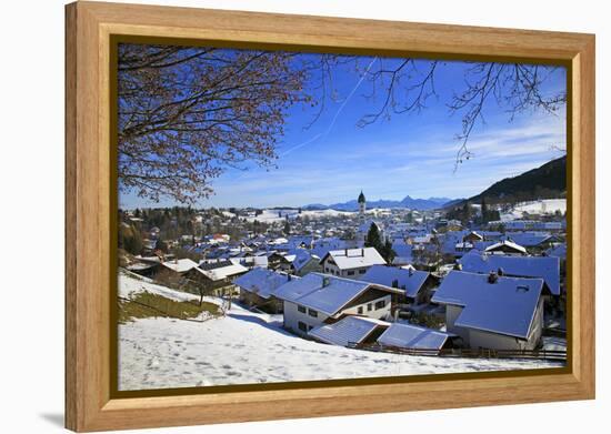 Nesselwang, Allgau, Bavaria, Germany, Europe-Hans-Peter Merten-Framed Premier Image Canvas