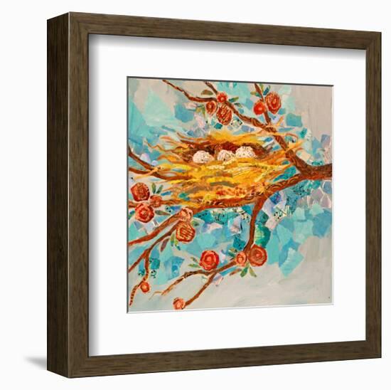 Nest With Buds-null-Framed Art Print