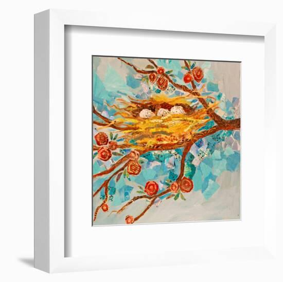 Nest With Buds-null-Framed Art Print