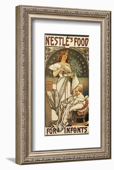 Nestle's Food for Infants-Alphonse Mucha-Framed Premium Giclee Print