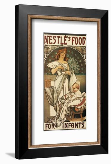 Nestle's Food for Infants-Alphonse Mucha-Framed Premium Giclee Print