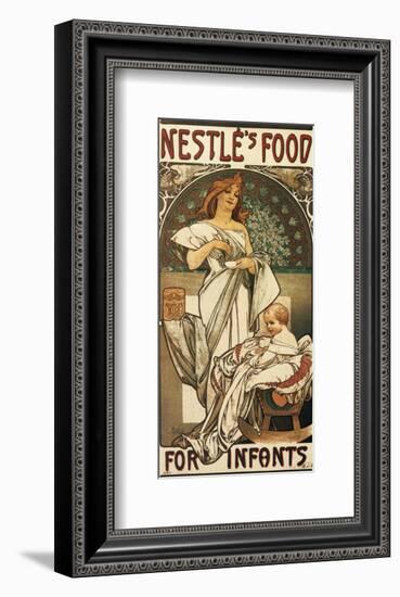 Nestle's Food for Infants-Alphonse Mucha-Framed Premium Giclee Print