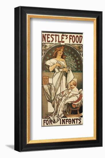 Nestle's Food for Infants-Alphonse Mucha-Framed Premium Giclee Print