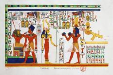 Mural from El-Kab, Egypt, 1841-Nestor l'Hote-Giclee Print
