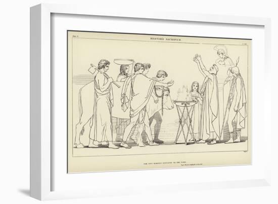 Nestor's Sacrifice-John Flaxman-Framed Giclee Print