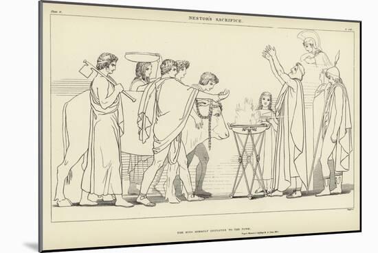 Nestor's Sacrifice-John Flaxman-Mounted Giclee Print