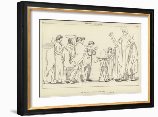 Nestor's Sacrifice-John Flaxman-Framed Giclee Print