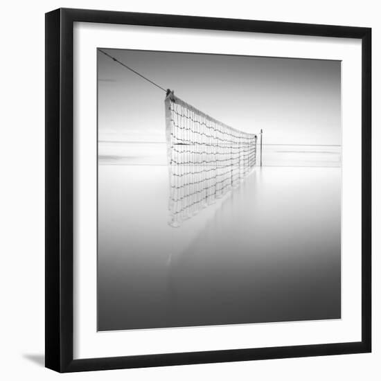 Net at Pool BW-Moises Levy-Framed Photographic Print