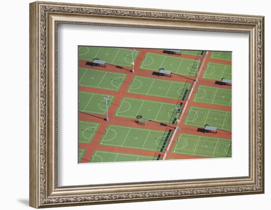 Netball Courts, Auckland Netball Center, Mount Wellington, Auckland, North Island, New Zealand-David Wall-Framed Photographic Print