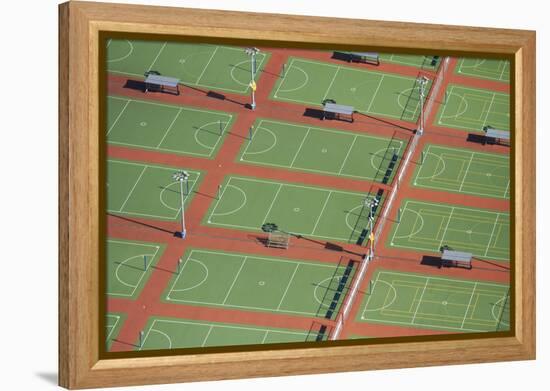 Netball Courts, Auckland Netball Center, Mount Wellington, Auckland, North Island, New Zealand-David Wall-Framed Premier Image Canvas