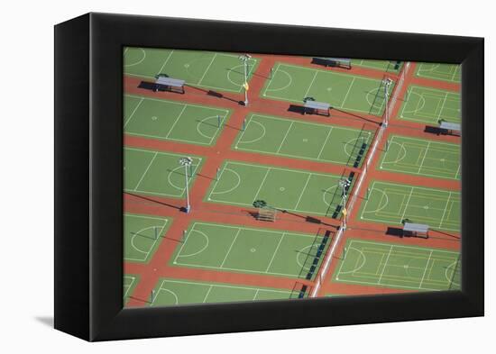 Netball Courts, Auckland Netball Center, Mount Wellington, Auckland, North Island, New Zealand-David Wall-Framed Premier Image Canvas