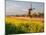 Netherland, Kinderdijk. Windmills along the canal.-Julie Eggers-Mounted Photographic Print