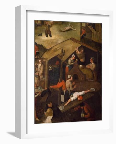 Netherlandish Proverbs, 1559-Pieter Brueghel the Younger-Framed Giclee Print