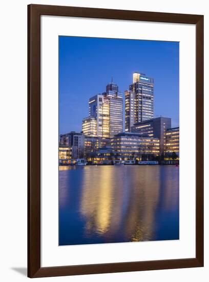 Netherlands, Amsterdam. Omval Commercial District, office towers-Walter Bibikow-Framed Premium Photographic Print