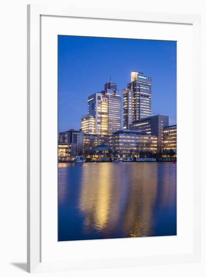 Netherlands, Amsterdam. Omval Commercial District, office towers-Walter Bibikow-Framed Premium Photographic Print
