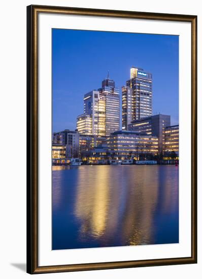 Netherlands, Amsterdam. Omval Commercial District, office towers-Walter Bibikow-Framed Premium Photographic Print