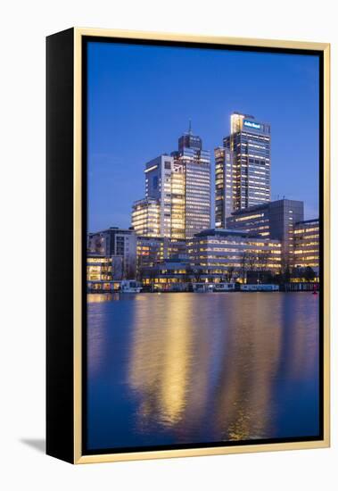 Netherlands, Amsterdam. Omval Commercial District, office towers-Walter Bibikow-Framed Premier Image Canvas