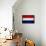 Netherlands Flag Design with Wood Patterning - Flags of the World Series-Philippe Hugonnard-Framed Stretched Canvas displayed on a wall