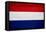 Netherlands Flag Design with Wood Patterning - Flags of the World Series-Philippe Hugonnard-Framed Stretched Canvas