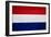 Netherlands Flag Design with Wood Patterning - Flags of the World Series-Philippe Hugonnard-Framed Art Print