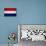 Netherlands Flag Design with Wood Patterning - Flags of the World Series-Philippe Hugonnard-Mounted Art Print displayed on a wall