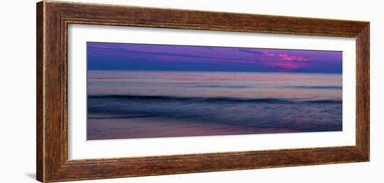 Netherlands, Holland, Beach on the West Frisian Island of Texel, North Holland, Sunset-Beate Margraf-Framed Photographic Print