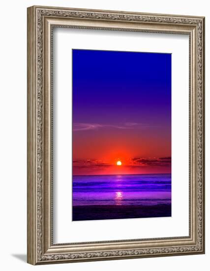 Netherlands, Holland, Beach on the West Frisian Island of Texel, North Holland, Sunset-Beate Margraf-Framed Photographic Print