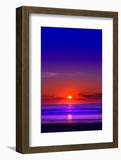 Netherlands, Holland, Beach on the West Frisian Island of Texel, North Holland, Sunset-Beate Margraf-Framed Photographic Print