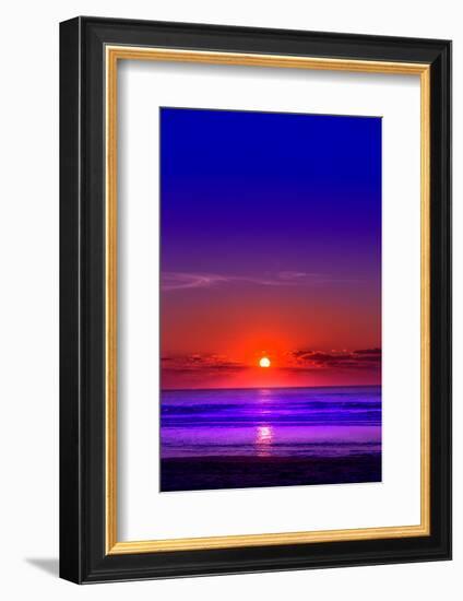 Netherlands, Holland, Beach on the West Frisian Island of Texel, North Holland, Sunset-Beate Margraf-Framed Photographic Print