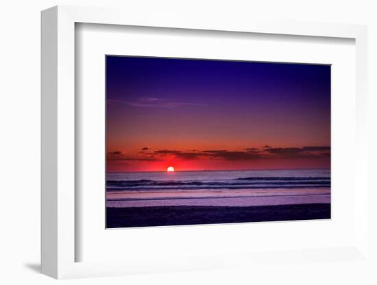 Netherlands, Holland, Beach on the West Frisian Island of Texel, North Holland, Sunset-Beate Margraf-Framed Photographic Print