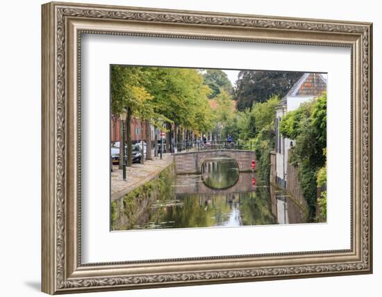 Netherlands, Holland, Utrecht Province, Amersfoort. Inner City Canals-Emily Wilson-Framed Photographic Print