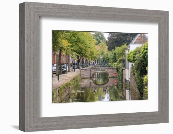 Netherlands, Holland, Utrecht Province, Amersfoort. Inner City Canals-Emily Wilson-Framed Photographic Print