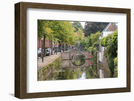 Netherlands, Holland, Utrecht Province, Amersfoort. Inner City Canals-Emily Wilson-Framed Photographic Print